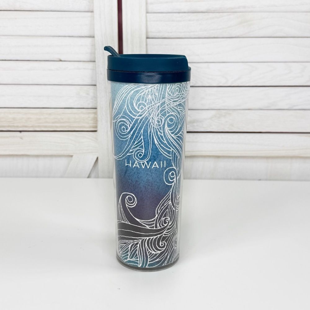 Starbucks Hawaii Vacuum Insulated Travel Tumbler Cup Blue‎ 16oz Grande